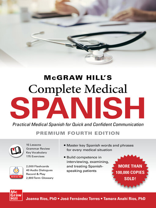 Title details for McGraw Hill's Complete Medical Spanish, Premium by Joanna Rios - Wait list